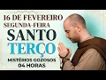 Lagu TERÇO DE HOJE - 16/02/2026 - SEGUNDA-FEIRA: MISTÉRIOS GOZOSOS - 04 HORAS - SANTO TERÇO