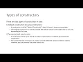 Constructors in java Defult constructor parameterized constructor copy constructor