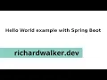 Hello World with Spring Boot
