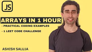 Master JavaScript Arrays in 1 Hour Complete Guide LeetCode Challenge Hindi Ashish Saluja