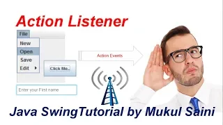 1 Java Swing Tutorial ActionListener in java part-1 how to use ActionListener on a button