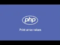 print php array values
