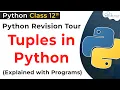 Tuples in Python Practically Tuple Programs in Python Class 12 Python for Class 12