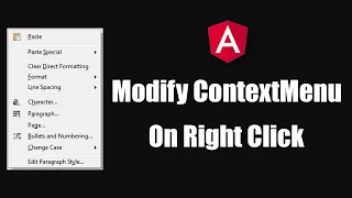 Custom Contextmenu Create In Angular Angular Modify Contextmenu In Angular Angular Course