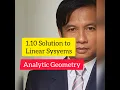 Solution to Linear Systems Analytic Geometry