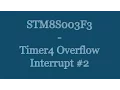 STM8S003F3 8-Bit Microcontroller Tutorial - Timer Overflow Interrupt Setup Timer4 IAR LED Flash