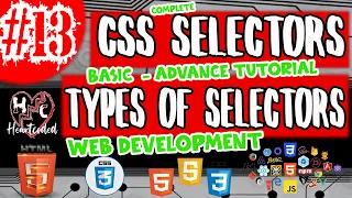 CSS SELECTOR BASIC - ADVANCE HTML CSS JAVASCRIPT LESSON 13 COMPLETE