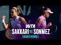 Maria Sakkari vs Zeynep Sonmez 2026 Toronto Round 2 WTA Match Highlights