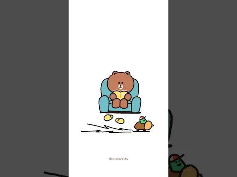 The only one who breaks BROWN's focus π» λΈλΌμ΄μ μ§μ€μ κΉ¨λ μ μΌν λ°©λ² π€ LINE FRIENDS #love #couple