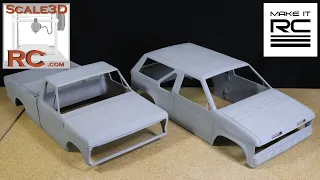 Printing Assembling Scale RC Crawler Bodies From Scale 3D RC