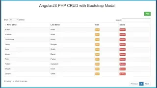 AngularJS PHP CRUD with Bootstrap Modal