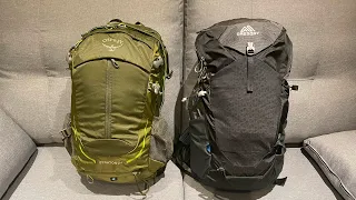 Osprey Stratos 24 vs Gregory Zulu 30