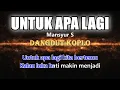 Download Lagu Mansyur S - UNTUK APA LAGI - Karaoke dangdut koplo (COVER) KORG Pa3X
