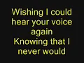 Wishing You Were Somehow Here Again - Phantom of the Opera