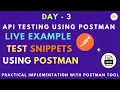API Testing Generate Code Snippets from API Requests using Postman API Testing Full Course