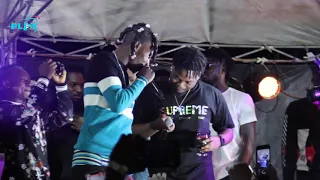 olamide lil kesh and naira marley performs goal together at marlian fest