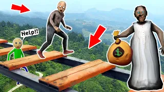 الجدة ضد أخطر مسار حواجز في العالم ضد الجد رسوم متحركة رعب مضحكة ص 326 