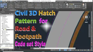 Civil 3D Corridor models hatching by using Code Set Style