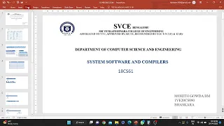 18CS61 GENERATING OBJECT CODE OBJECT PROGRAM SYSTEM SOFTWARE VTU
