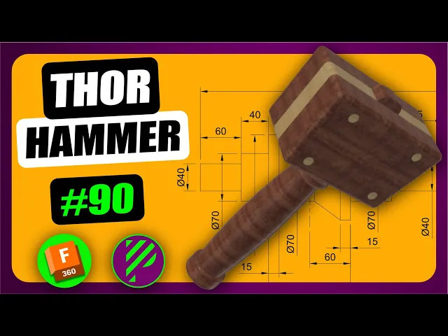 Thor Hammer + Technical Drawing EBook video thumbnail