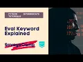 Python Eval Keyword