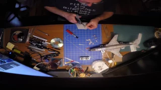CF-101 paper model timelapse