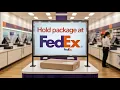 How to Hold a Package at a FedEx Location Step-by-Step Guide