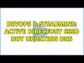 DevOps SysAdmins Active Directory sssd not Updating DNS