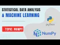 Learn Python Numpy for Data Analysis Machine Learning Bangla Tutorial Part 02