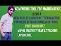 How to plot a graph of trigonometric functions by Mathematica software