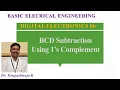 BEE 306 BCD Subtraction using 1 s complement