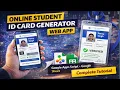 Online Student ID Card Generator Web App Google Apps Script Google Sheet Complete Tutorial
