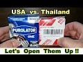 Purolator One PL14476 Oil Filter vs Toyota 90915-YZZN1 Oil Filter Cut Open Comparison