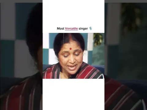 Most Versatile Singer - Asha Bhosle Ji #ashabhosle #latamangeshkar #reels #shorts #trending #video