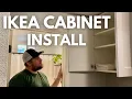 Installing IKEA Sektion Wall Cabinet Before and After