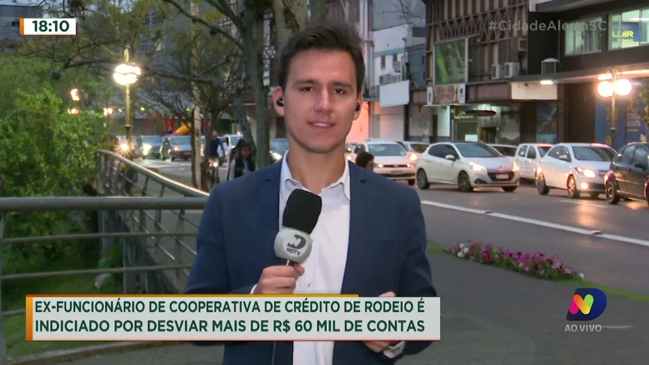 Ex-funcionário de cooperativa de crédito da cidade de Rodeio é indiciado pelo desvio de R$ 60 mil