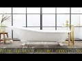 Signature Hardware 144838 Erica 57 Cast Iron Soaking Clawfoot Tub with Pre-Drilled Overflow Hole