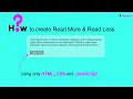 How to make Read More And Read Less Card using HTML CSS and JavaScript uiuxpro
