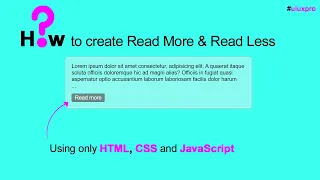 How to make Read More And Read Less Card using HTML CSS and JavaScript uiuxpro
