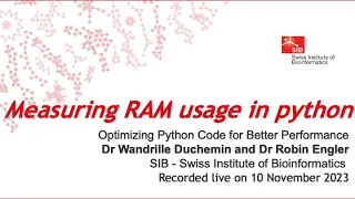 Optimizing Python Code for Better Performance - Measuring RAM usage in python 3 of 8