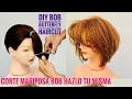Lagu Corte Mariposa Bob Hazlo Tu Misma - DIY BUTTERFLY BOB HAIRCUT
