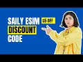 Saily Coupon Code 2026 - Get 5 OFF Best eSIM for Global Travel