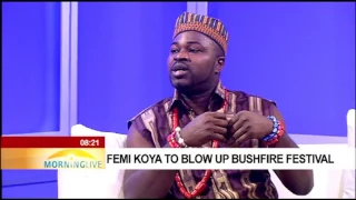 femi koya sings unity love for africa at bushfire festival