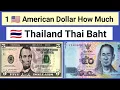 US Dollar to Thai Baht Currency Exchange Today 100 500 American Dollar Rate in Thailand Currency