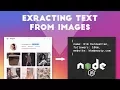 Scraping Instagram with Node js Extracting text from images