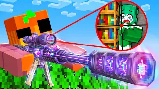 Usé ARMAS con HACKS para HACER TRAMPAS en ESCONDITE de Minecraft