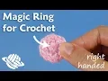 Magic Ring for Crochet right-handed version