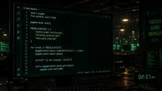 Python Coding Music Calm Synthwave Mix
