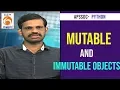 Mutable and Immutable Objects Python Training Program APSSDC Mana TV