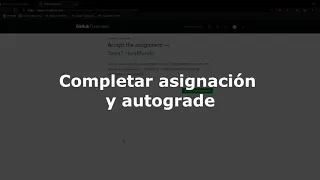 Github classroom asignaciones con autograde
